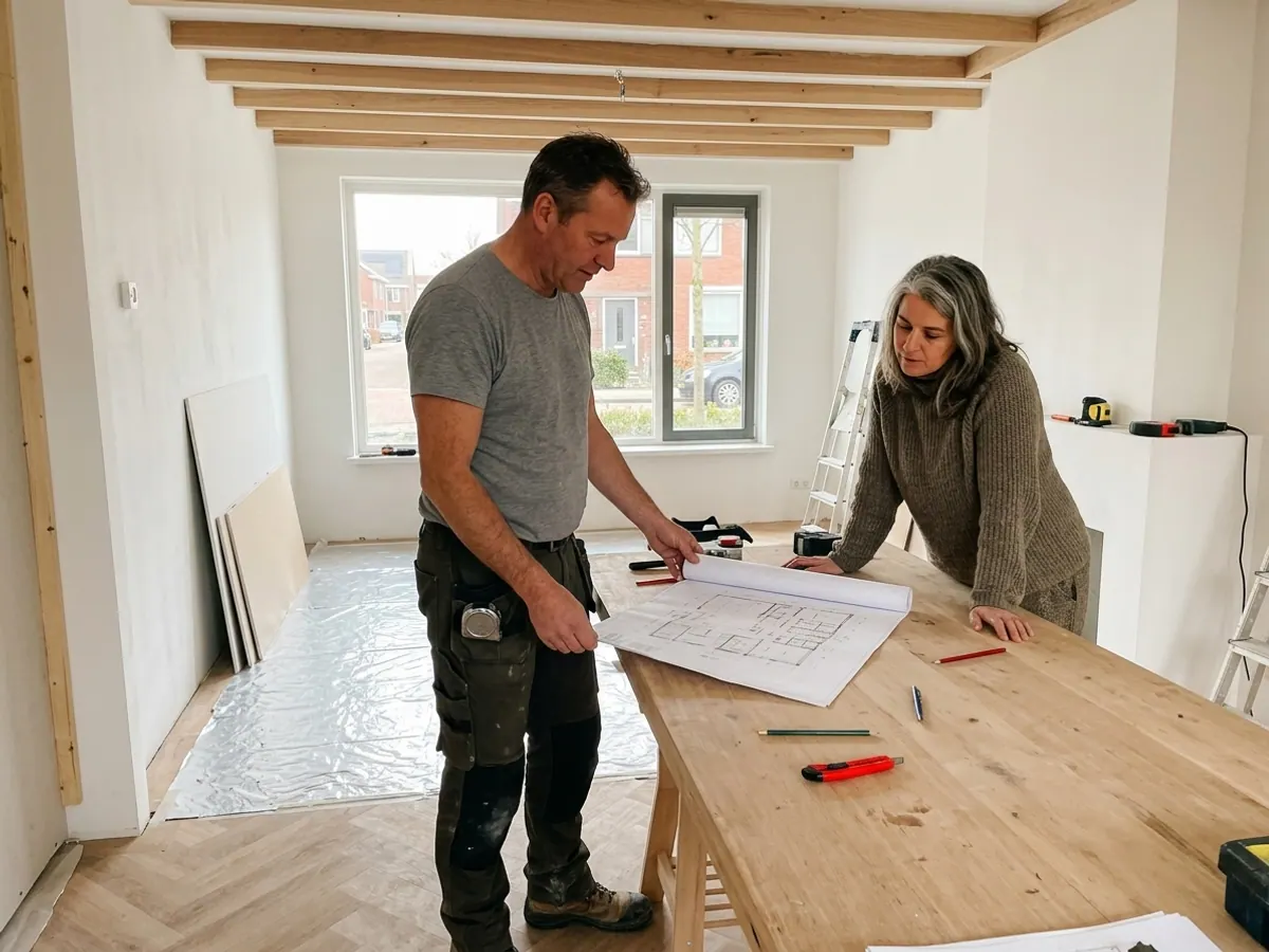 Aannemer van Bouwbedrijf Land in overleg over verbouwplannen